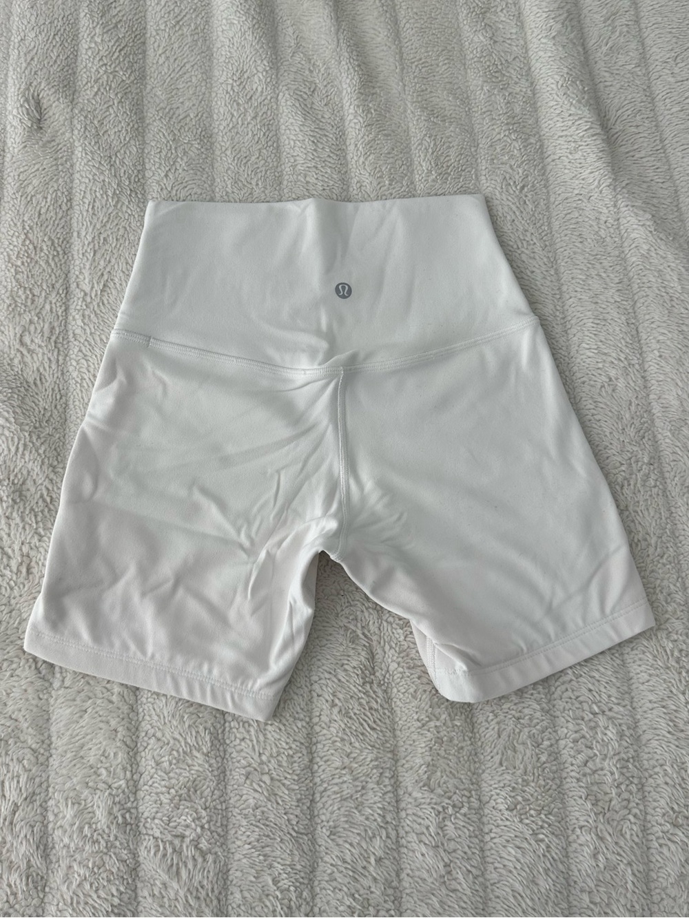 lululemon athletica Align White High-Rise Biker Shorts